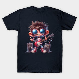 Cute Rockstar Illustration T-Shirt